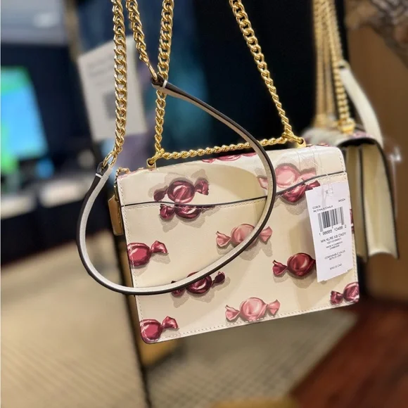 Coach Ivory Candy Print Shoulder Bag - Picture 4 of 10